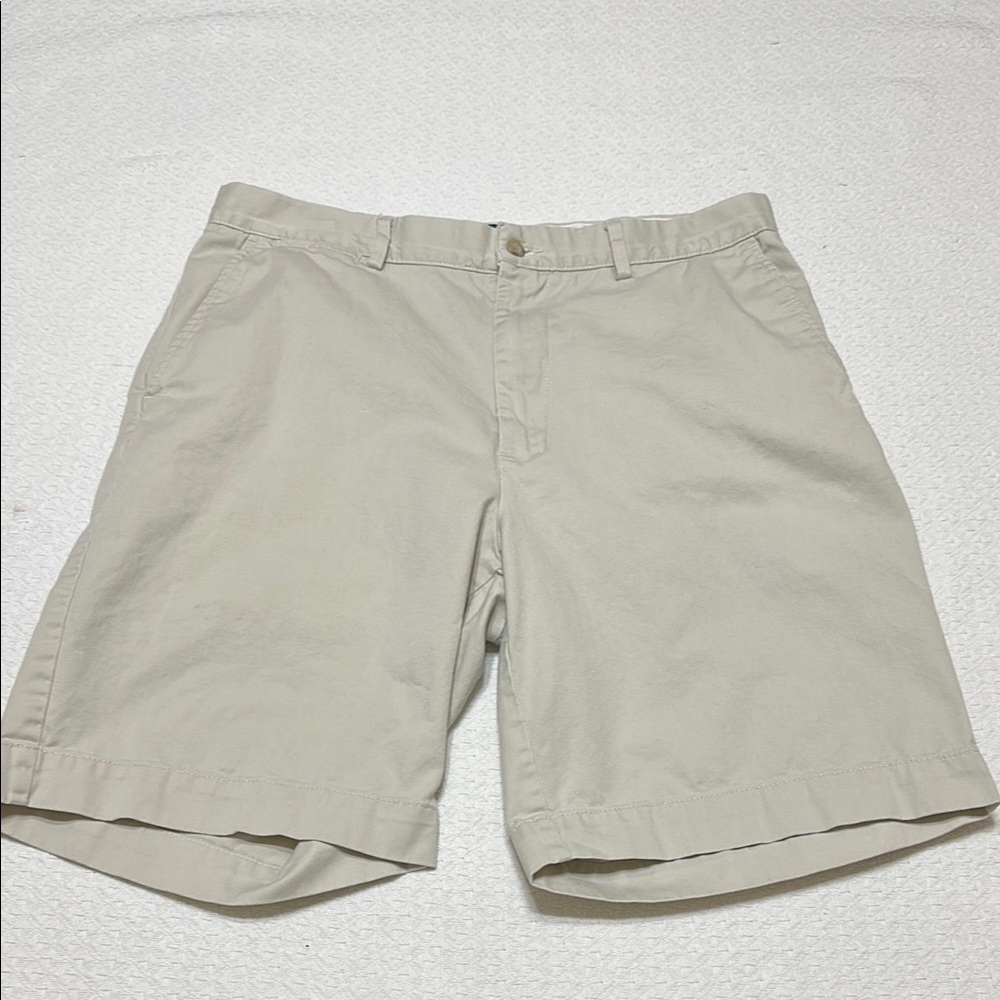 Polo by Ralph Lauren Tan Flat Front‎ Bermuda Shorts